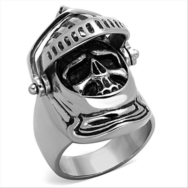 CJ1348 Wholesale Men's Stainless Steel Men's Knight Helmet Skull