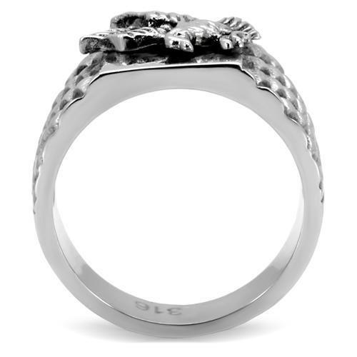 CJ7819OS Wholesale Men&#39;s Stainless Steel American Eagle Ring