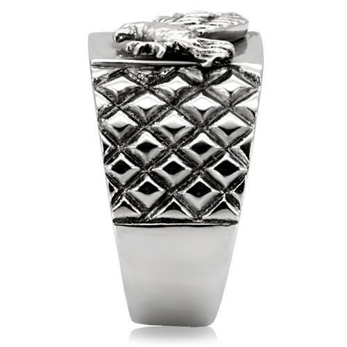 CJ7819OS Wholesale Men&#39;s Stainless Steel American Eagle Ring